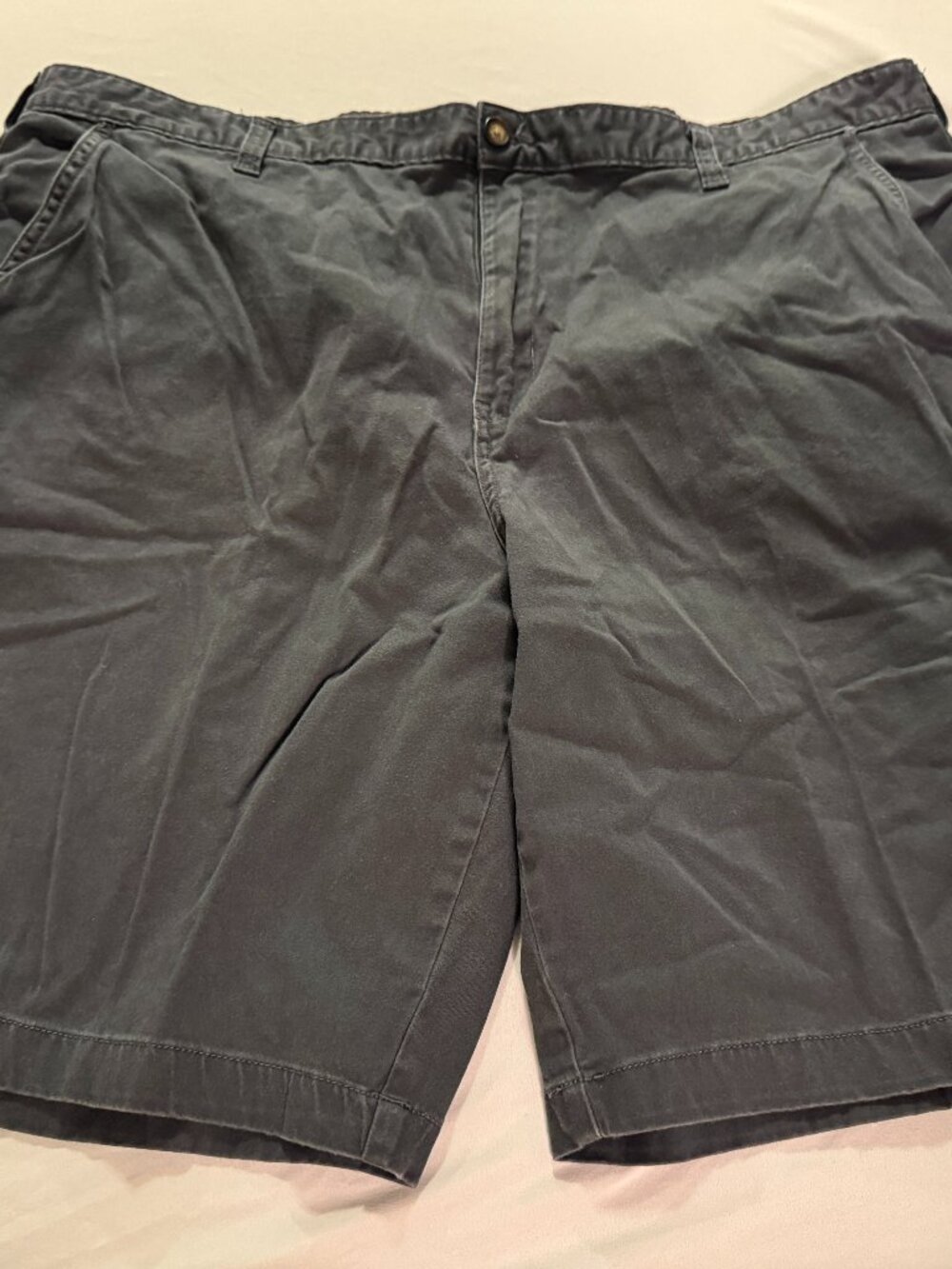 George shorts flat front 44 blue 99% cotton. Good condition